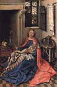 Robert Campin Virgin and Child at the Fireside painting